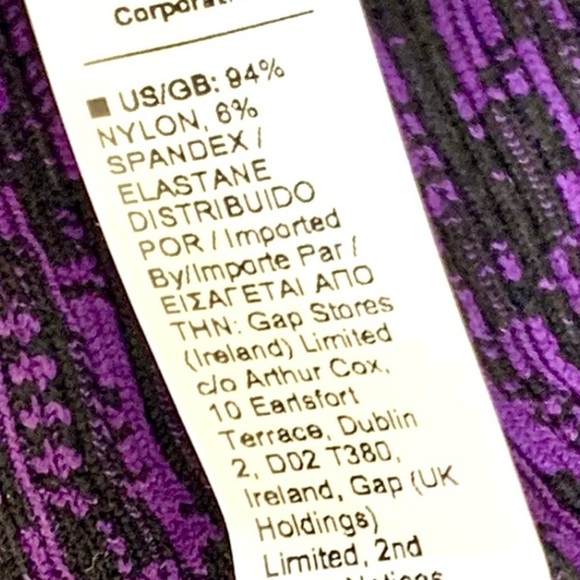Athleta Flurry Elemental Tight leggings Snowscape Black Basalt Violet women’s M - Picture 10 of 10